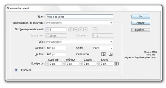 Tutoriel Illustrator - créer un nouveau document