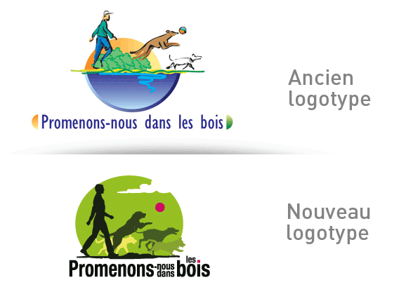 Refonte du logotype de "promenons-nous dans les bois"