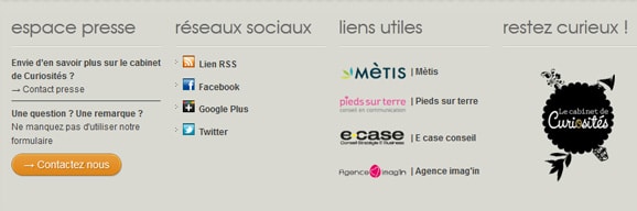 Ré-organisation du footer WordPress