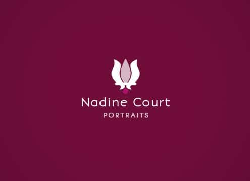 Création de logotype pour Nadine Court - Portrait