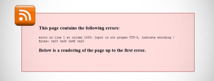 erreur rss rss error