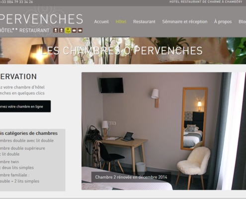 design site pervenche wordpress