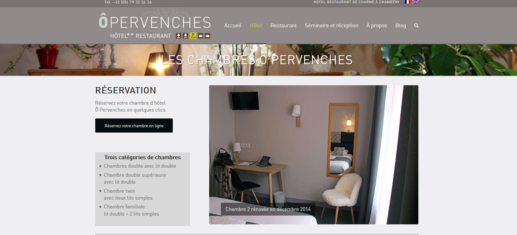 design site  pervenche wordpress