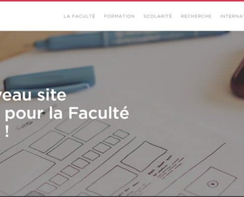 Nouveau site WordPress Faculté droit université Chambéry