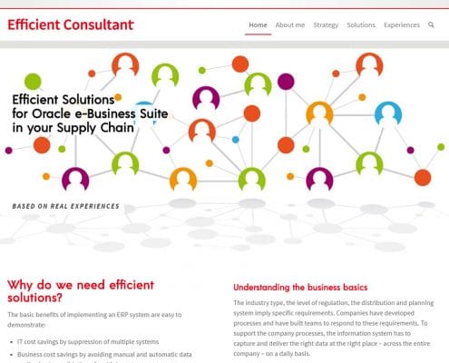 Création site WordPress consultant-Oracle
