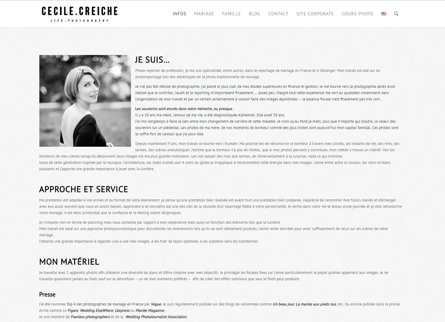 Cecile creiche création de site