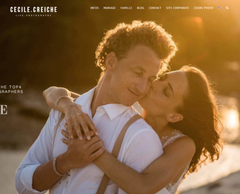 refonte du site wordpress de Cecile Creiche