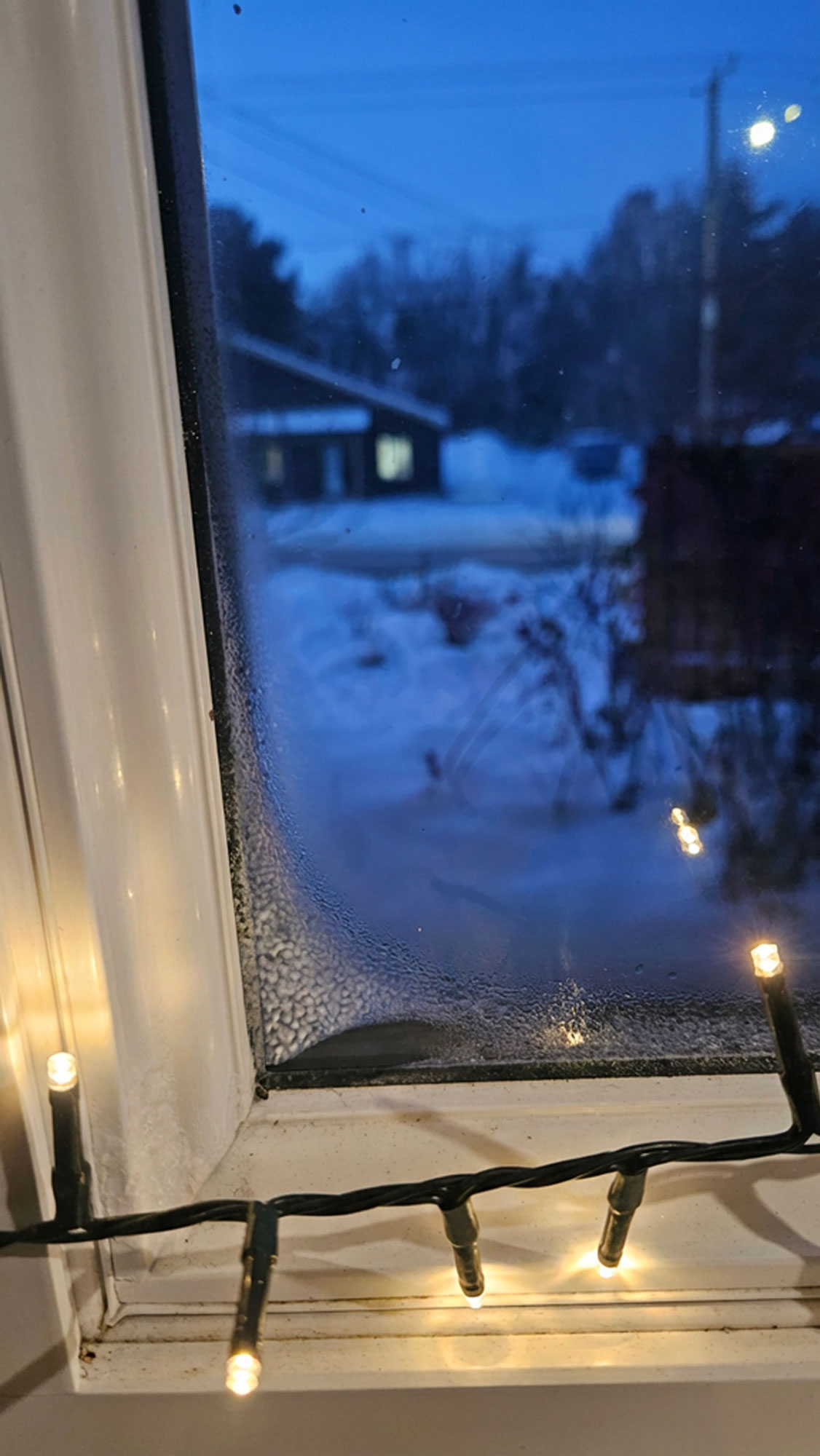 givre dans la fenêtre