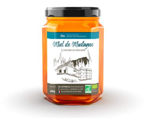 Projet de design graphique pour producteur de miel artisanal