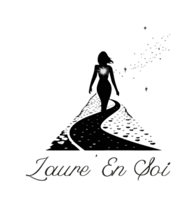Première proposition de logo pour kinésiologue, silhouette en cheminement
