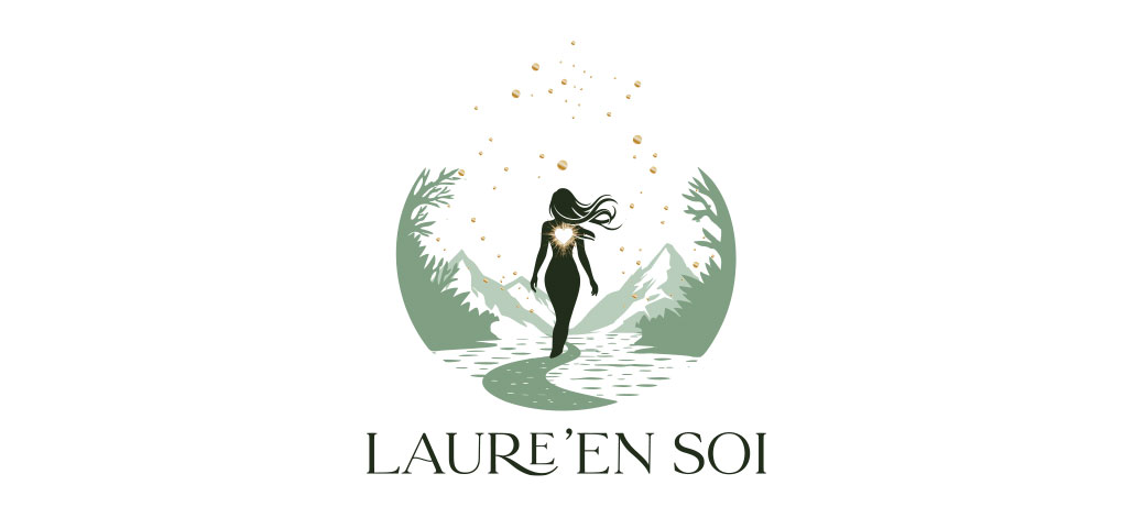 Logo final Laure’en Soi, création de logo pour kinésiologue, version horizontale